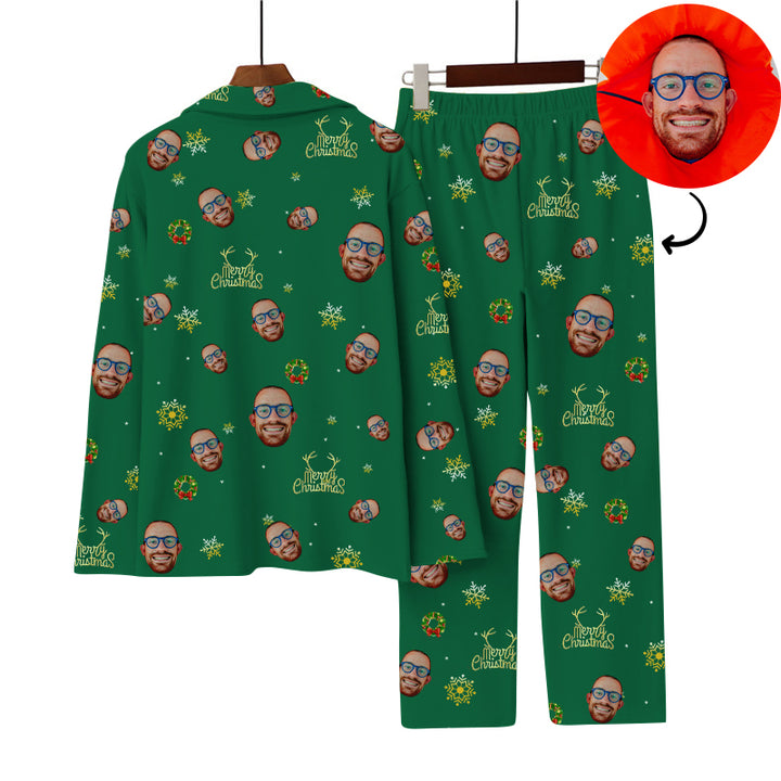 Personalized Christmas Pajamas Set Custom Pajamas With Faces - Oarse