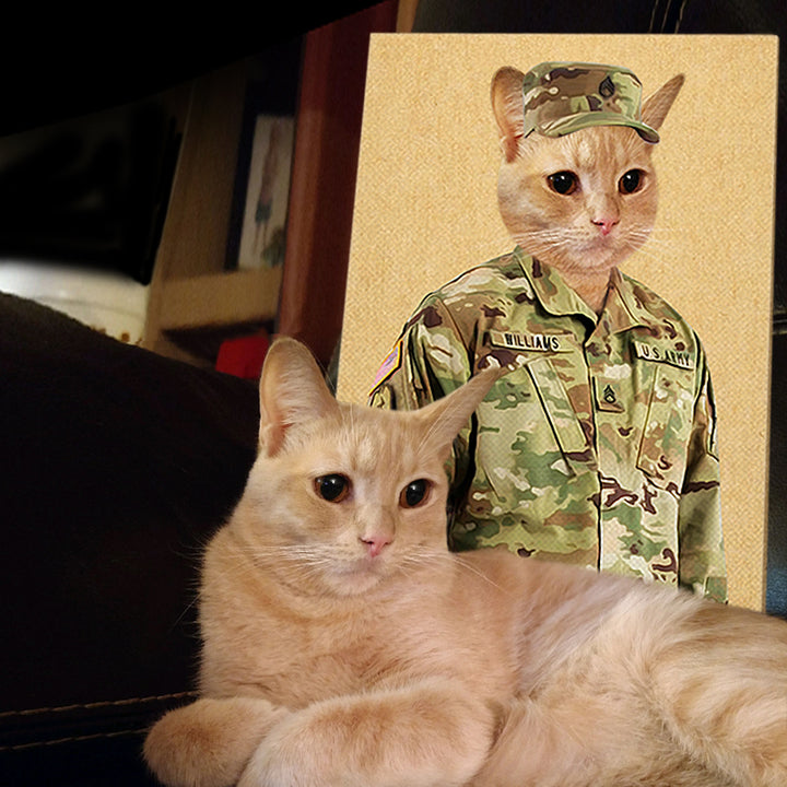 Custom Soldier Pet Portrait - Oarse