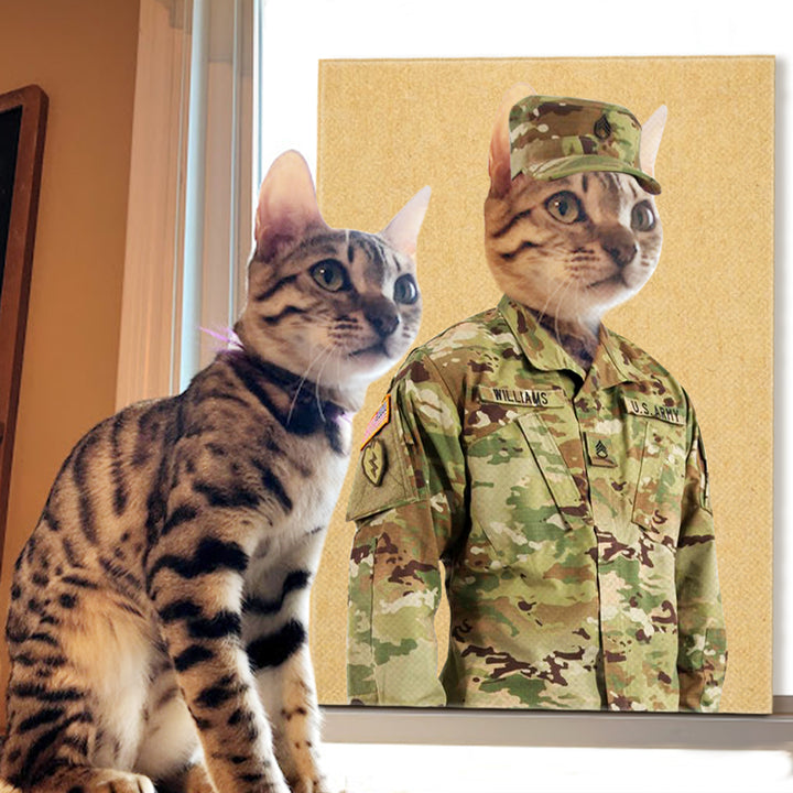 Custom Soldier Pet Portrait - Oarse