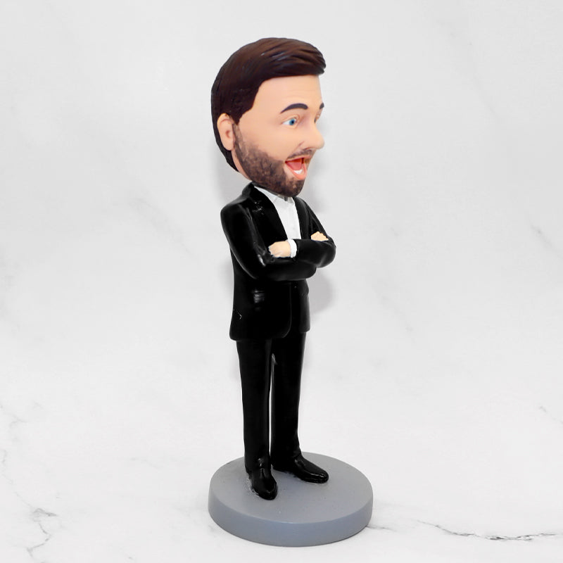 Businessman Bobblehead Personalized Bobblehead Dolls Boss Bobble Head - Oarse