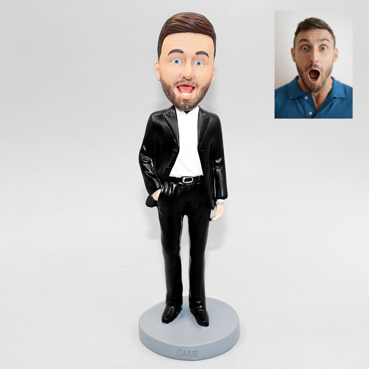 Businessman Bobblehead Personalized Bobblehead Dolls Boss Bobble Head - Oarse