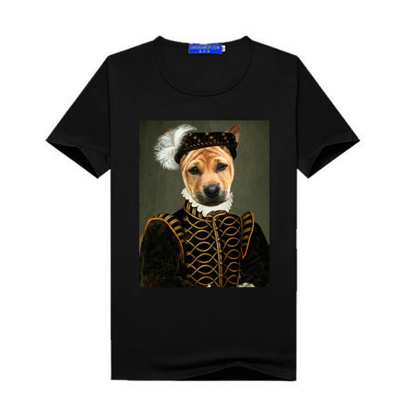 Noblewoman Pet Portrait Personalized Women T-Shirt - Oarse