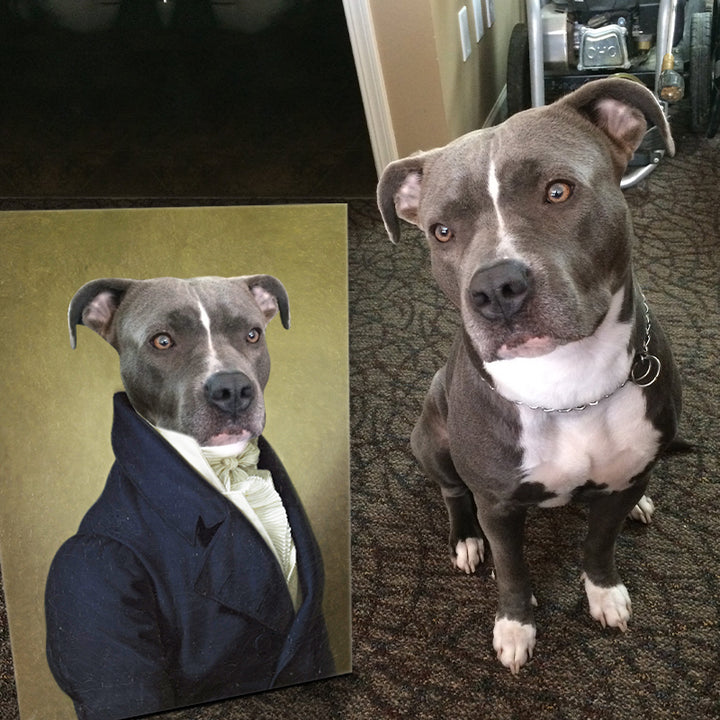 Custom The Ambassador Pet Paintings Canvas - Oarse