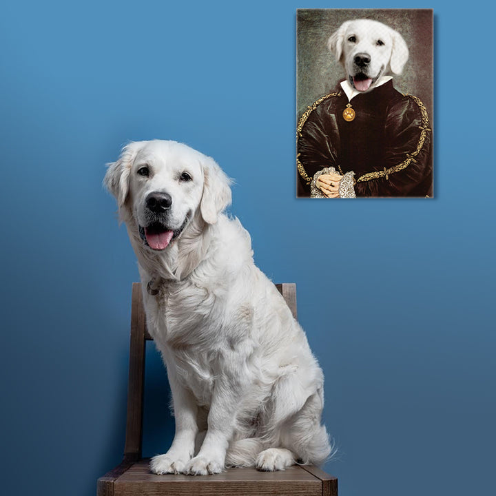 Custom The Baroness Pet Paintings Canvas - Oarse