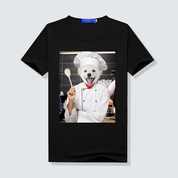 The Chef Portrait Custom Pet Women T Shirt - Oarse