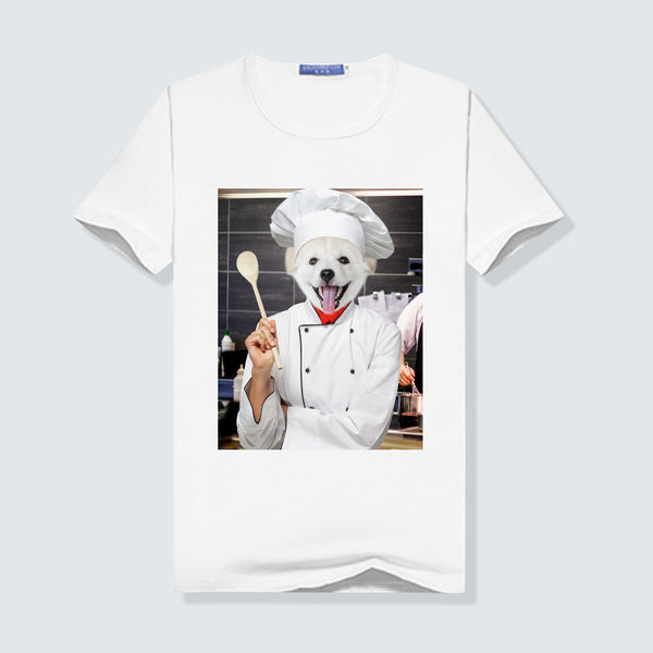 The Chef Portrait Custom Pet Women T Shirt - Oarse