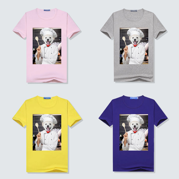 The Chef Portrait Custom Pet Women T Shirt - Oarse