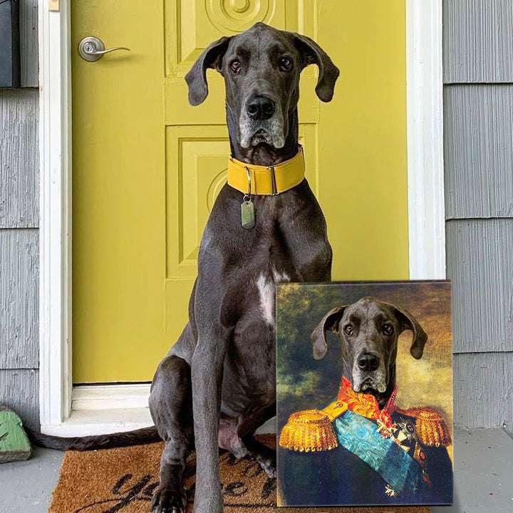 Custom The Captain Pet Paintings Canvas - Oarse