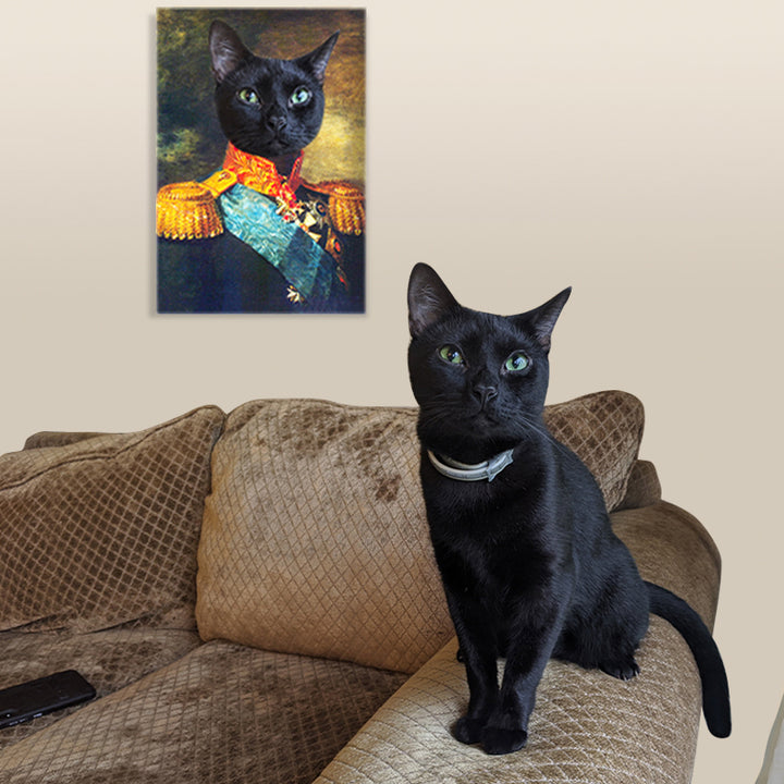 Custom The Captain Pet Paintings Canvas - Oarse