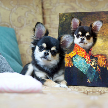 Custom The Captain Pet Paintings Canvas - Oarse