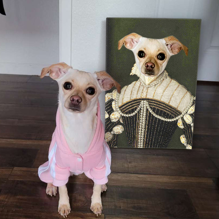 Custom Pearl Lady Pet Portrait - Oarse