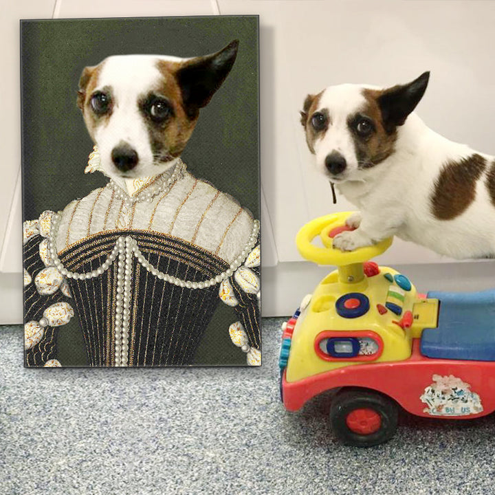 Custom Pearl Lady Pet Portrait - Oarse