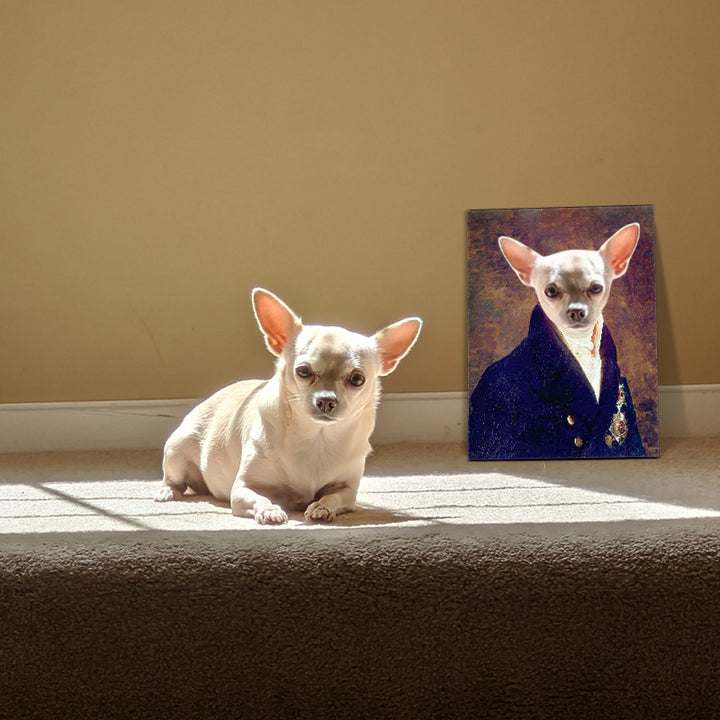 Custom Victorian Prince Pet Portrait Canvas - Oarse