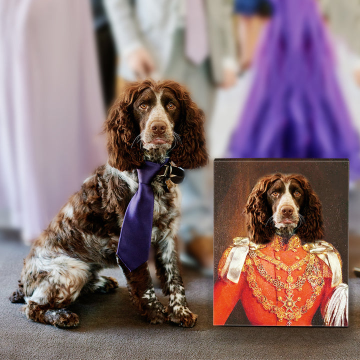 Custom Victorian Prince Pet Portrait Canvas - Oarse