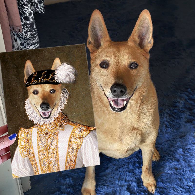 Custom Princess Pet Portrait Canvas - Oarse