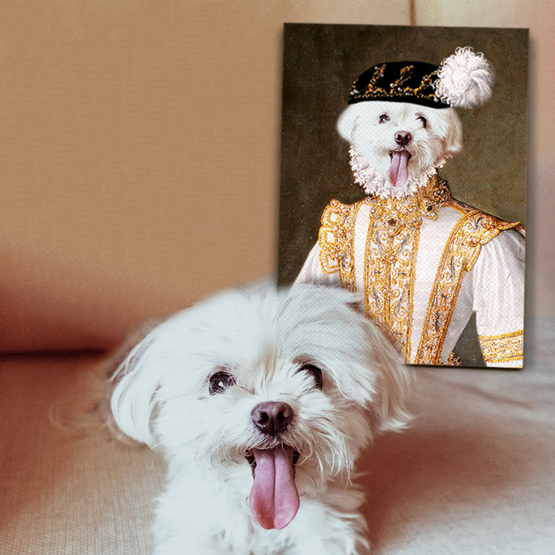 Custom Princess Pet Portrait Canvas - Oarse