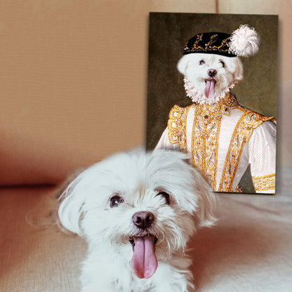 Custom Princess Pet Portrait Canvas - Oarse
