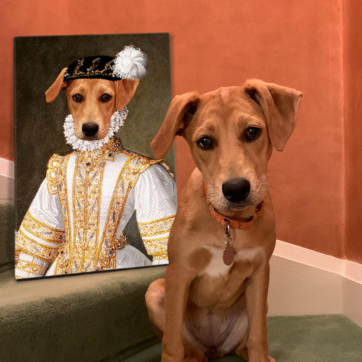 Custom Princess Pet Portrait Canvas - Oarse