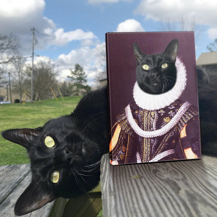 Custom The Pearl Queen Pet Portrait Canvas - Oarse