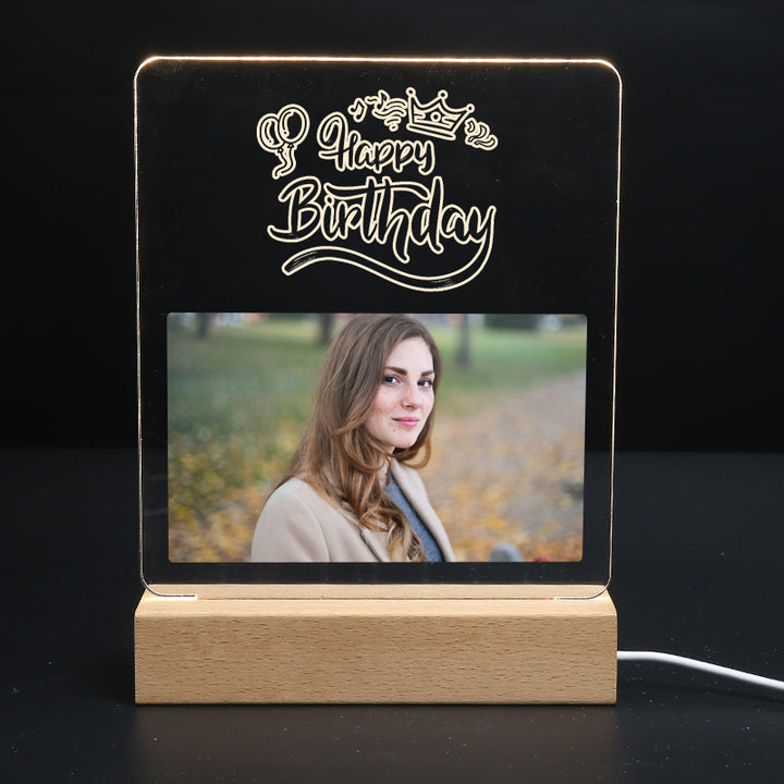 Custom Photo Night Light Birthday Gifts For Her, Him, Best Friend - Oarse
