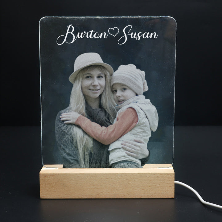 Personalized Photo Lamp Acrylic Night Light - Oarse