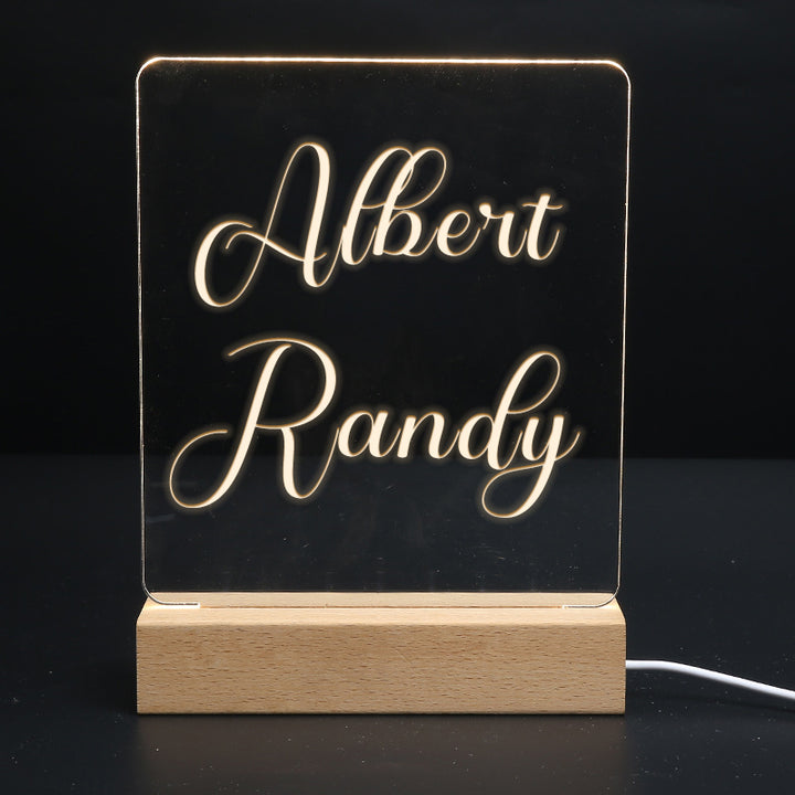 Personalized Name Night Light - Oarse