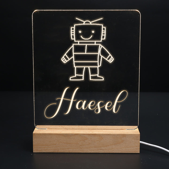 Personalized Kids Name Night Light - Oarse