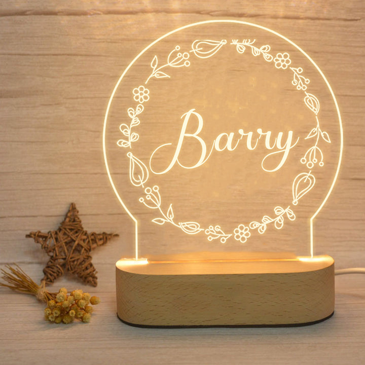 Custom Name Night Light, Couples Light For Wedding, Anniversary - Oarse