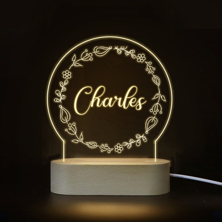 Custom Name Night Light, Couples Light For Wedding, Anniversary - Oarse