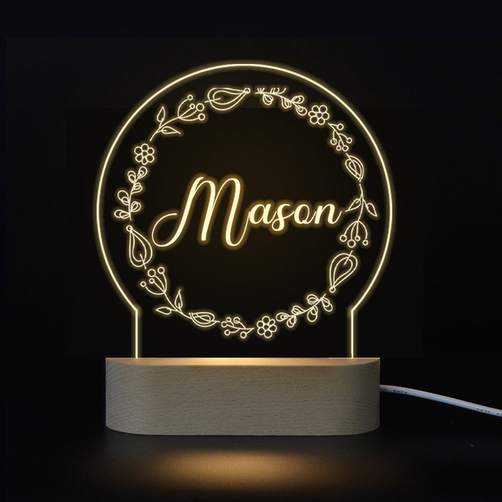 Custom Name Night Light, Couples Light For Wedding, Anniversary - Oarse