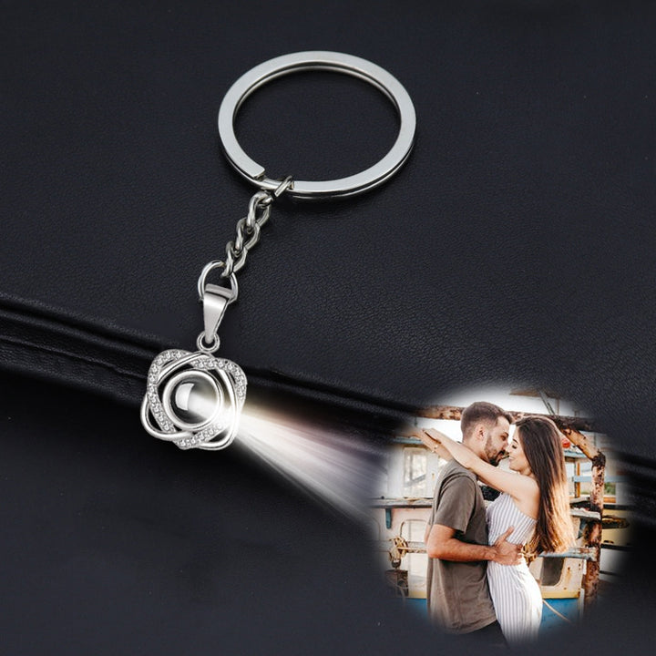 Heart Projection Keychain For Him, Her - Oarse