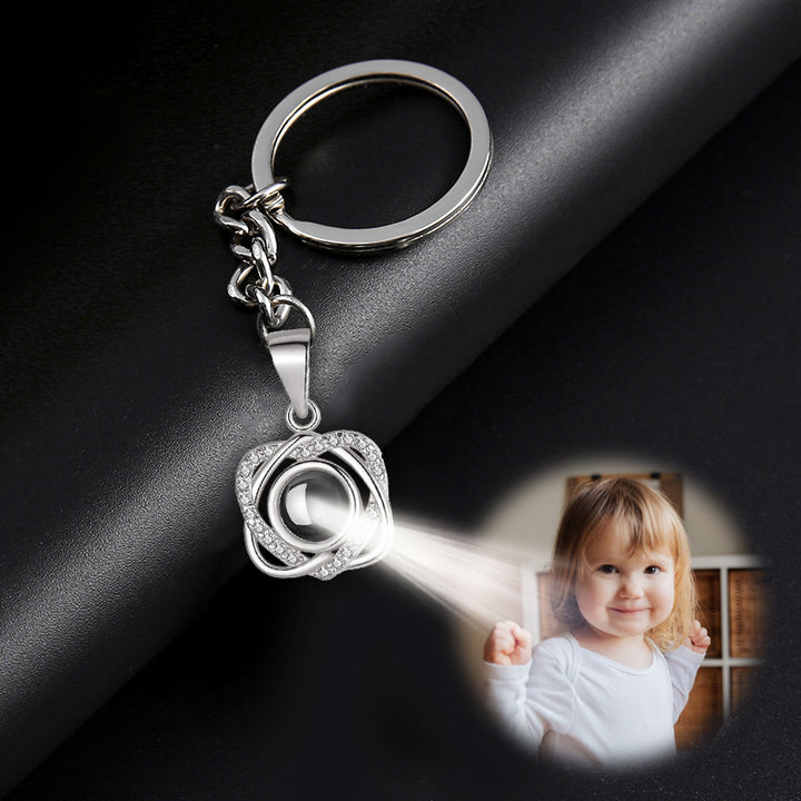 Heart Projection Keychain For Him, Her - Oarse