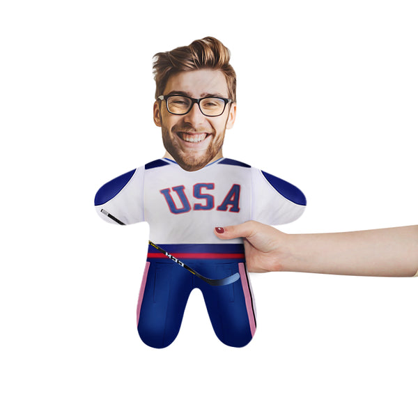 Custom Ice Hockey Mini Me Photo Doll - Oarse