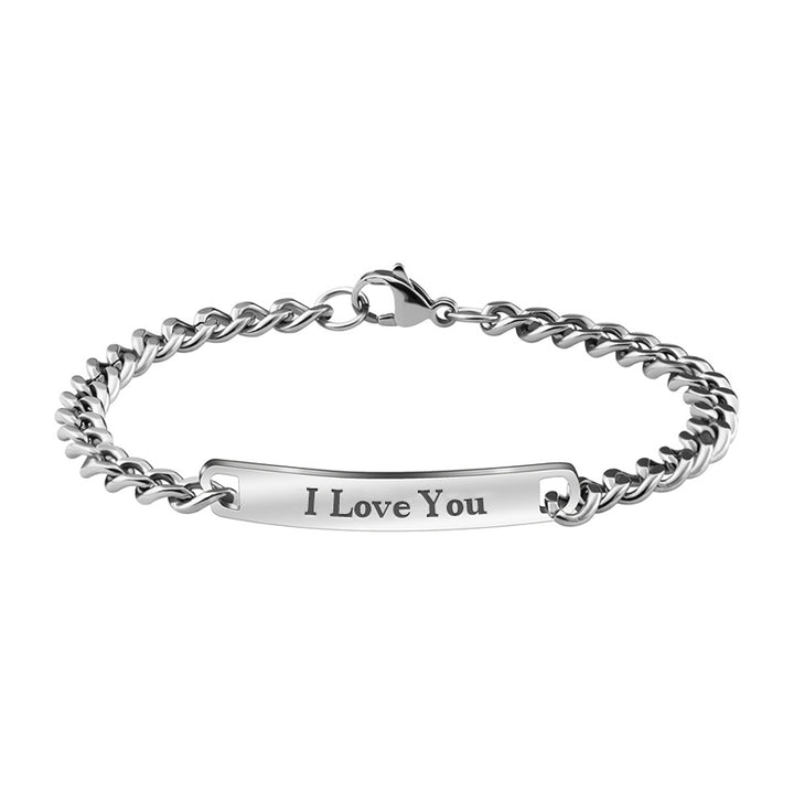 Personalized Charm Bracelets, Engraved Bracelets For Couples - OARSE