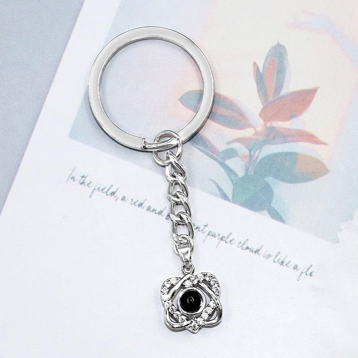 Heart Projection Keychain For Him, Her - Oarse