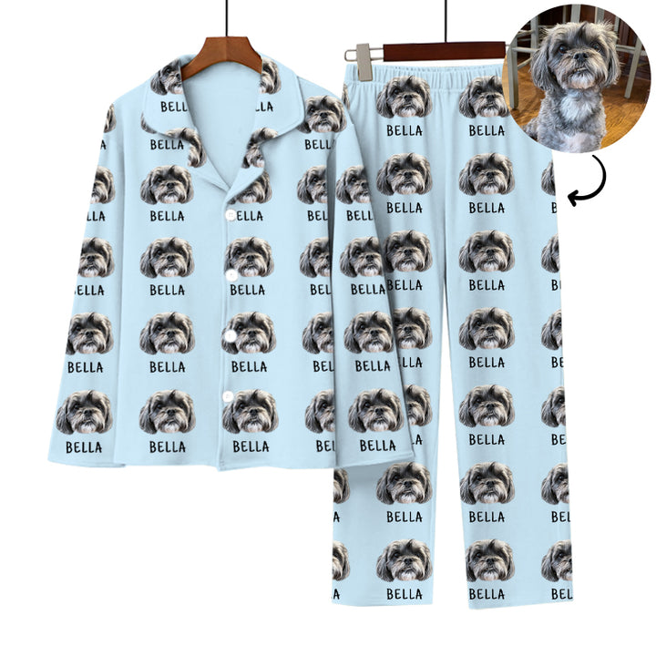 Personalized Pajama Pants with Pets Face Custom Made Pajama Pants for Pet Lovers - OARSE