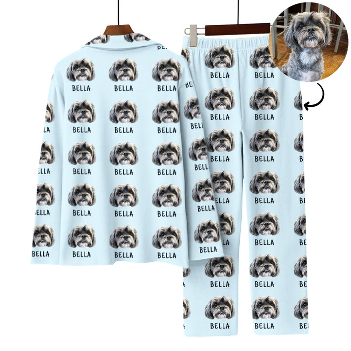 Personalized Pajama Pants with Pets Face Custom Made Pajama Pants for Pet Lovers - OARSE