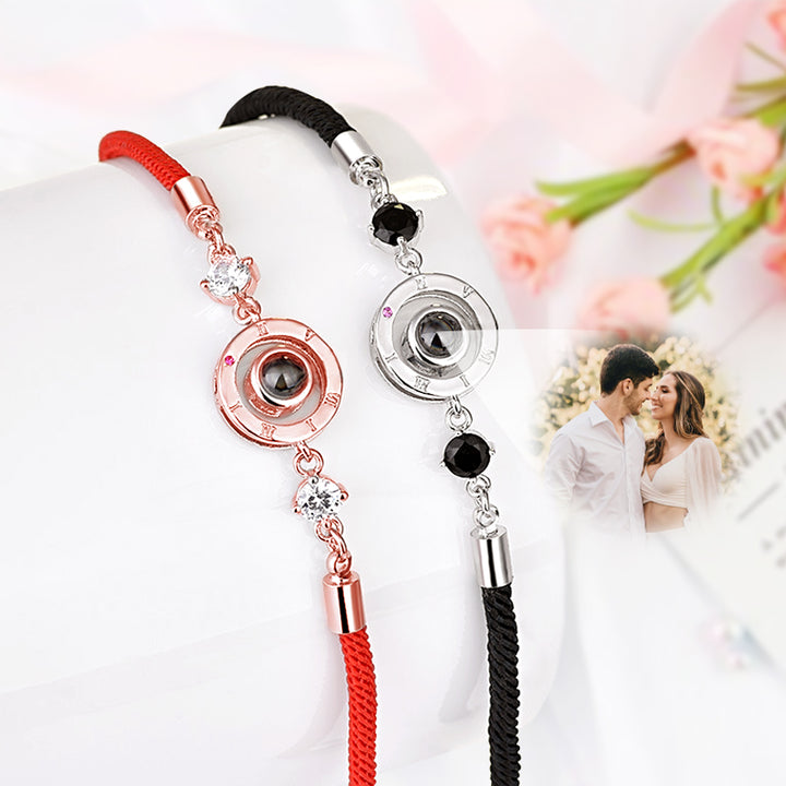 Photo Projection Bracelet Personalized Photo Bracelet With I Love You In 100 Languages - Oarse