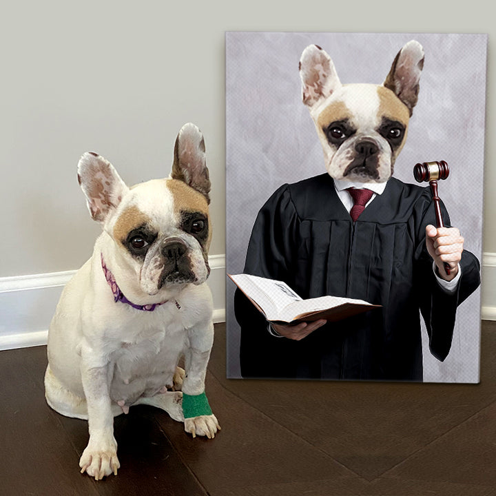 Personalized The Lawyer Pet Portrait - Oarse